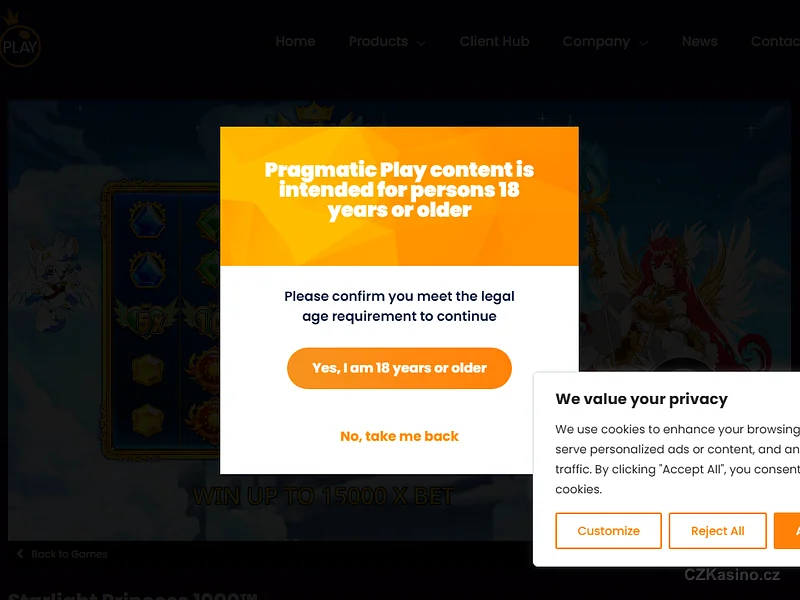 Starlight Princess 1000 - gameplay screenshot